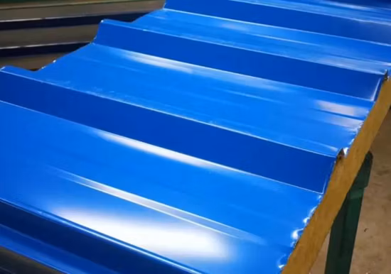 Feuilles de toit SGLCC Zinc aluminium Az150 G550 anti doigt galvanisé Zincalume Gl matériau de construction tuile en acier ondulé enduit d'Aluzinc feuille de toiture Galvalume